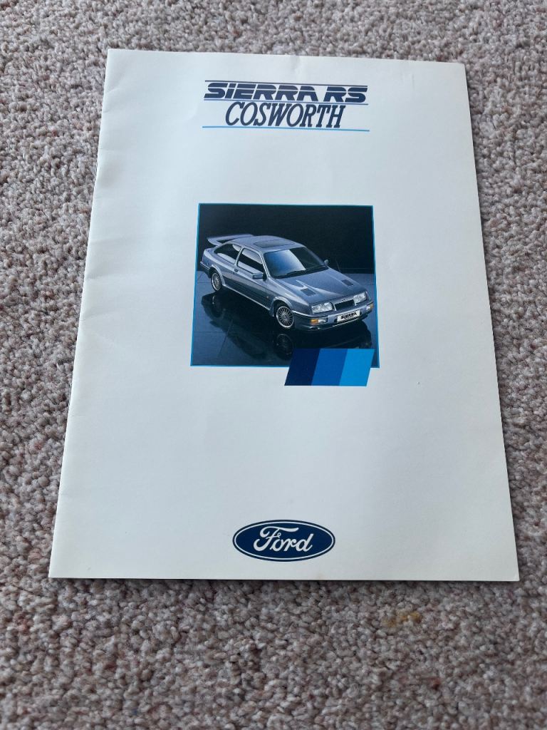 Ford sierra RS COSWORTH  brochure.