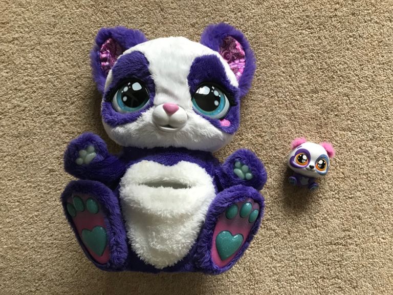 Peek-a-Roo Interactive Panda-Roo plush toy. All complete