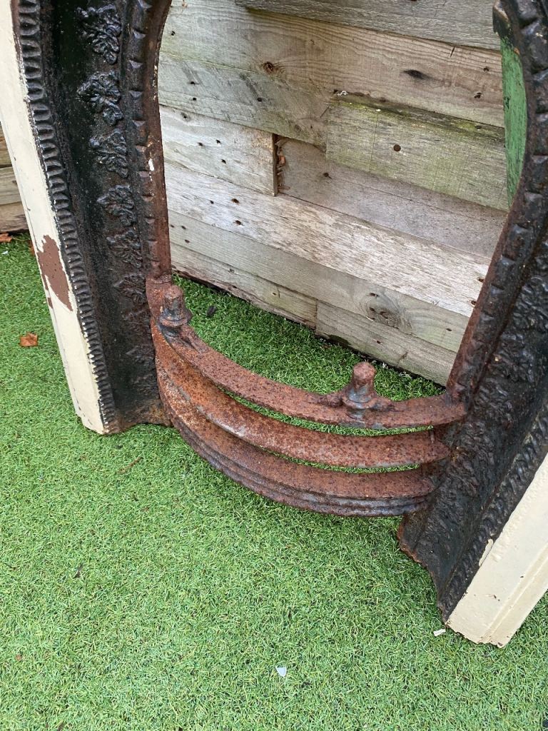 Cast iron Victorian fireplace 