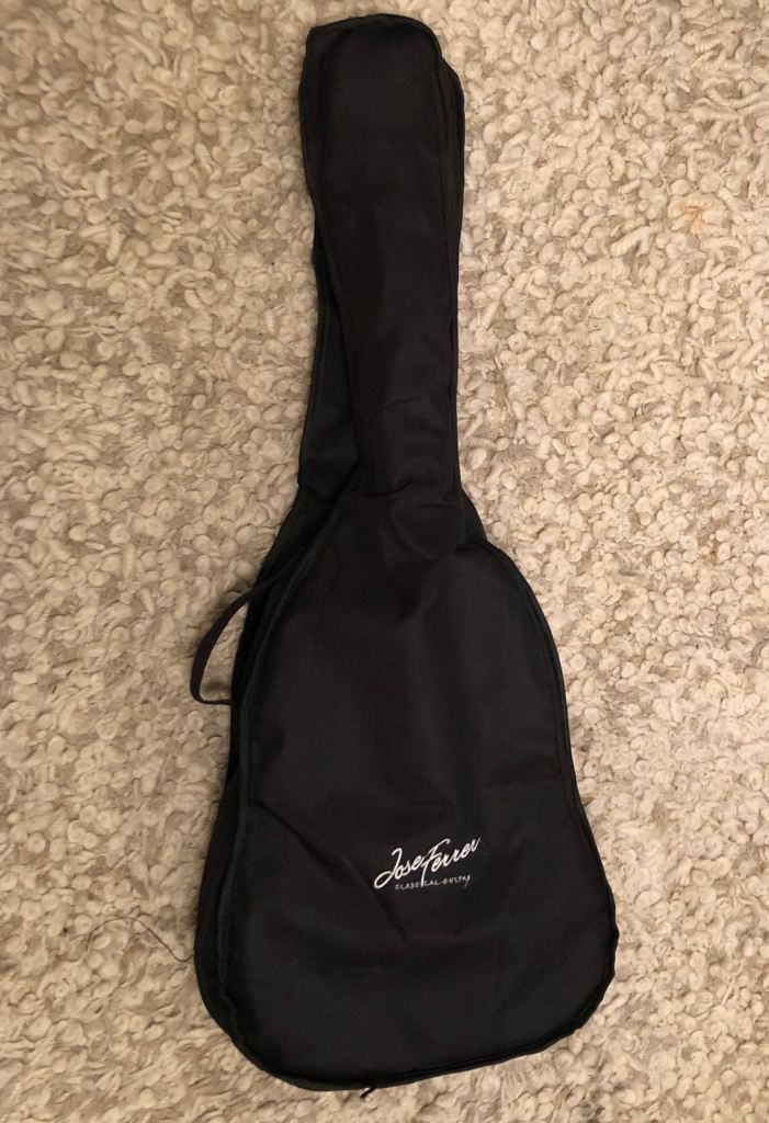 Guitar - Jose Ferrer Estudiante 1/2 classical guitar and cover, excellent condition