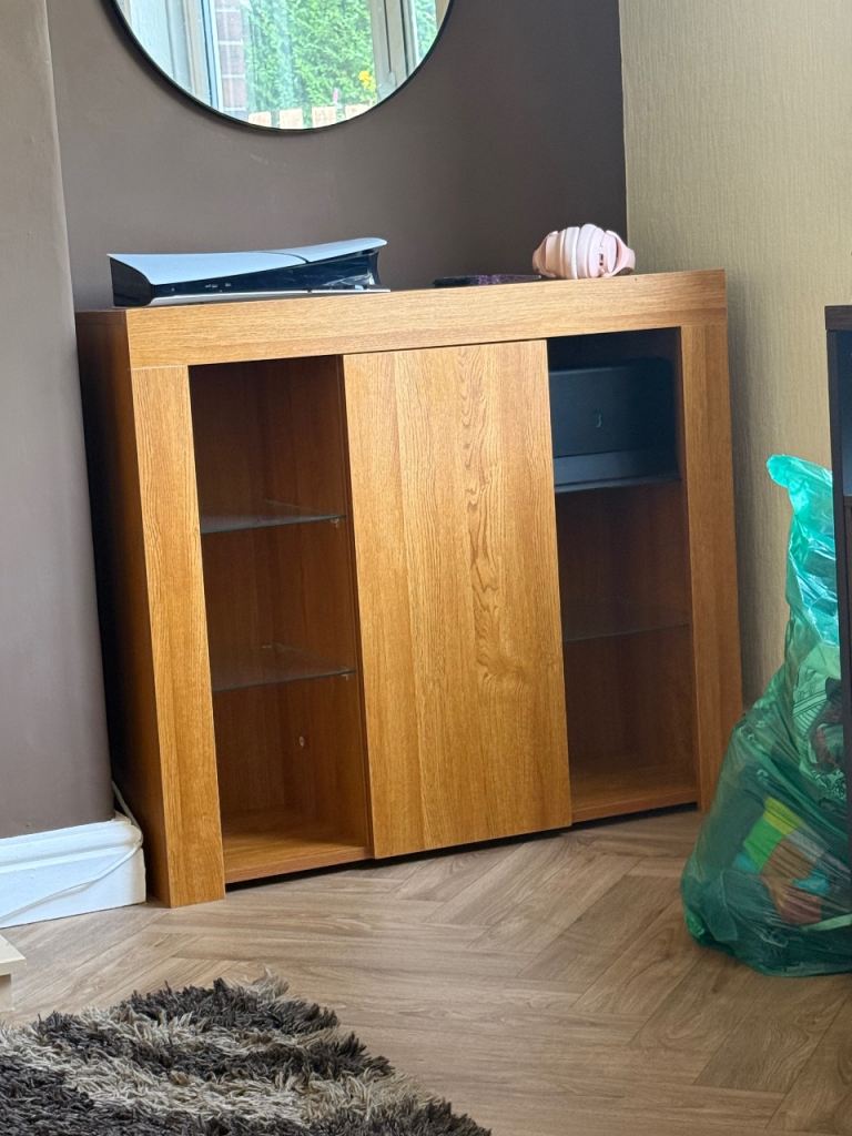 Oak Media Unit / Sideboard 