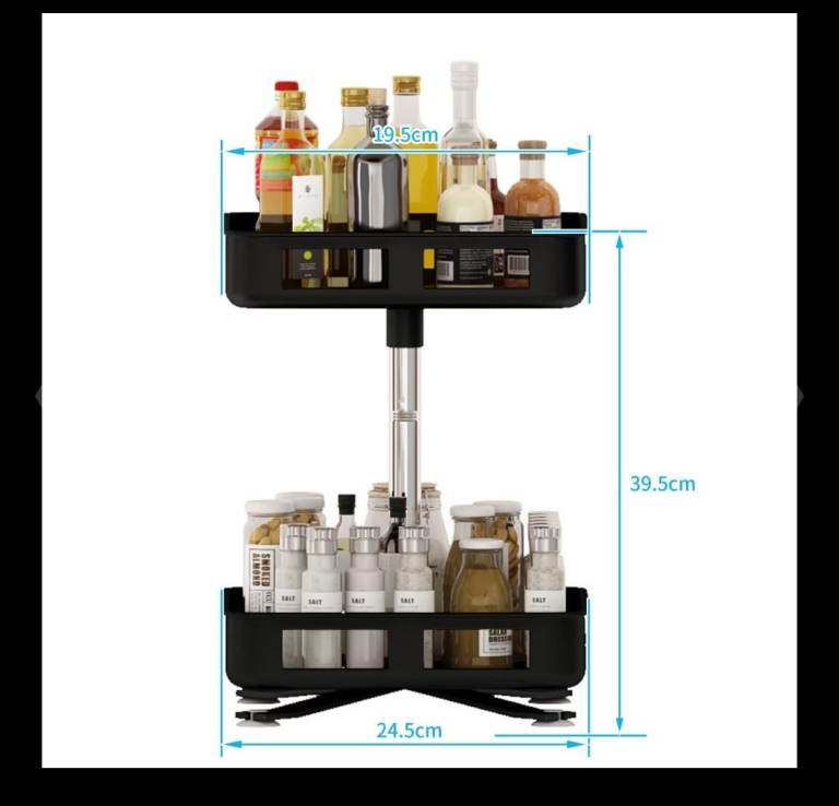 2 tier lazy susan