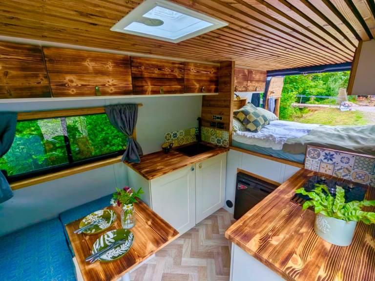 Peugeot Boxer MWB 3 Berth bespoke campervan- Full off grid 