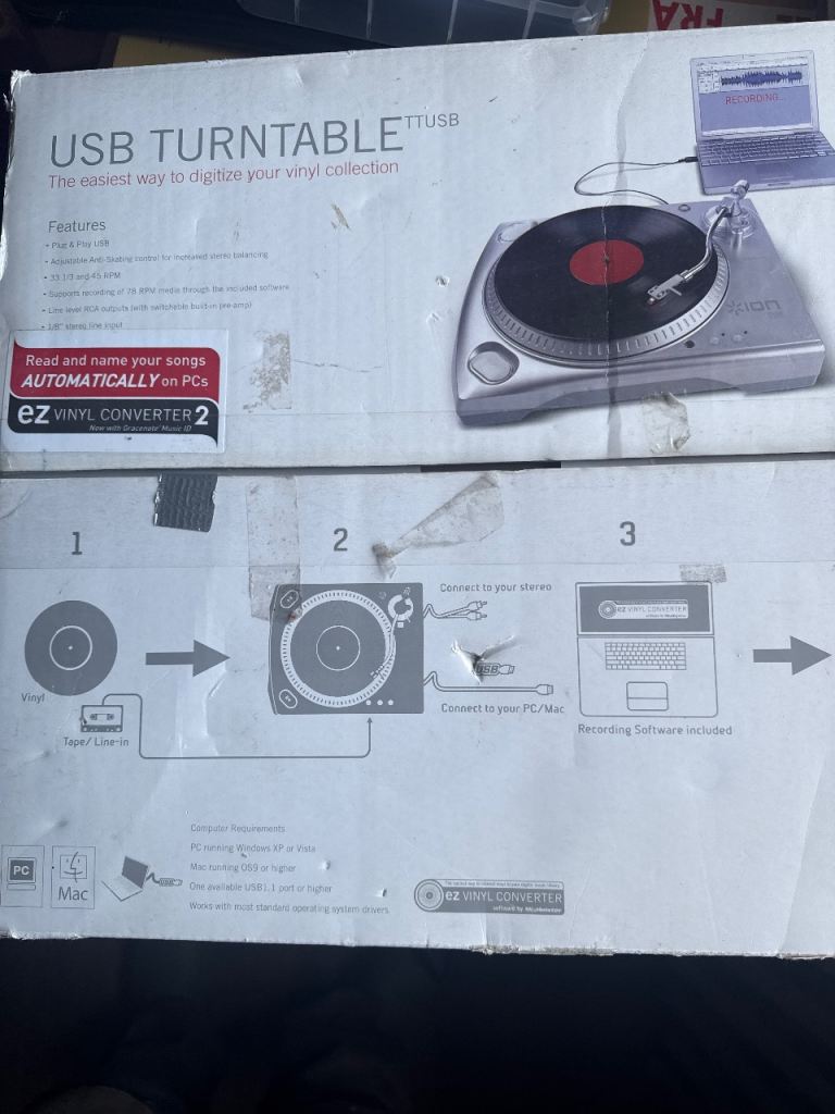 ION Audio TTUSB Turntable - Convert Vinyl to Digital