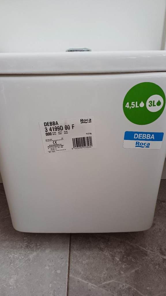 Roca Debba Toilet Cistern – Brand New, White
