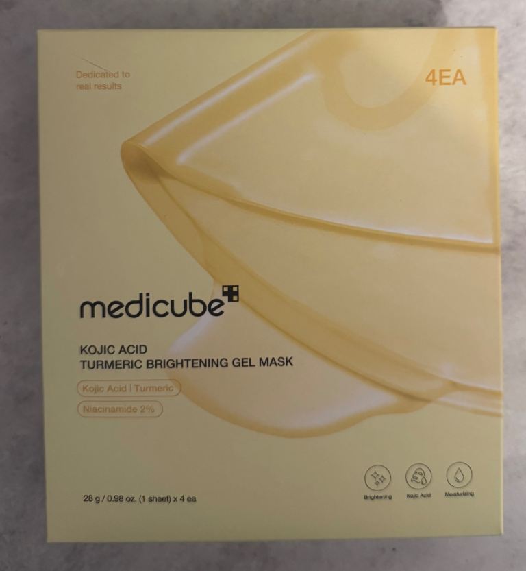 New Kojic Acid Turmeric Brightening Gel Mask – Box of 4