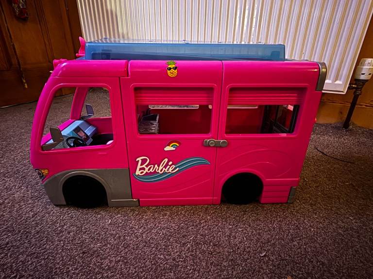 Barbie Dream Camper Bundle with 5 Dolls, Scooter, Skateboard, Clothes & Accessories