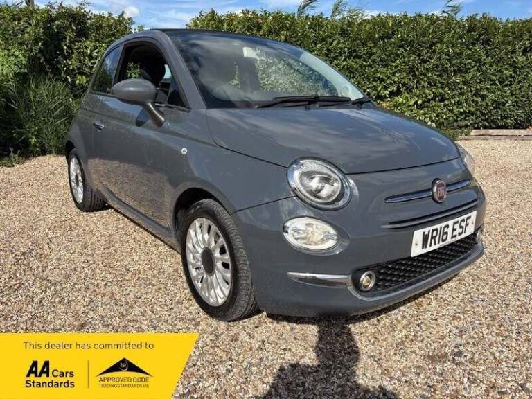 2016 Fiat 500C 1.2 ECO Lounge Convertible 2dr Petrol Manual Euro 6 (s/s) (69 bhp) Convertible Pet...