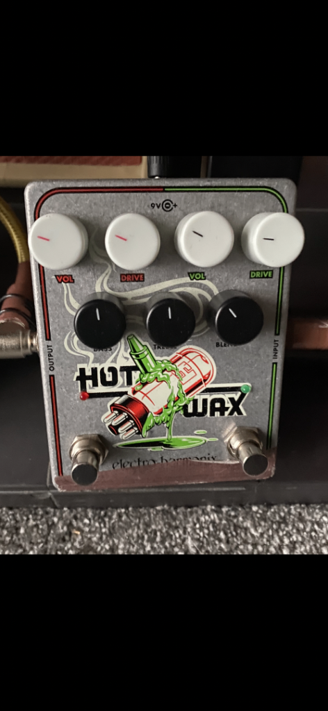 Electro Harmonix hot wax double overdrive pedal 