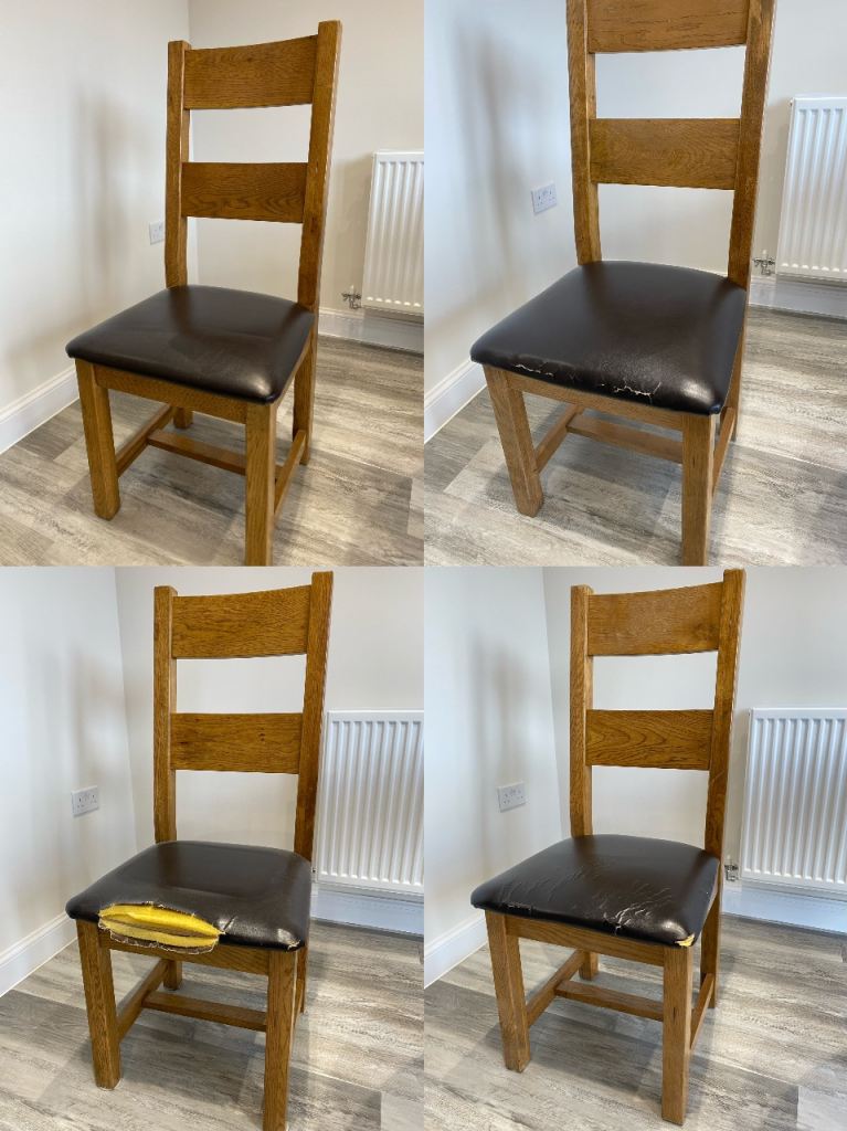 Solid Oak Extendable Dining Table & 4 Chairs – Originally £900, £150.00 ...