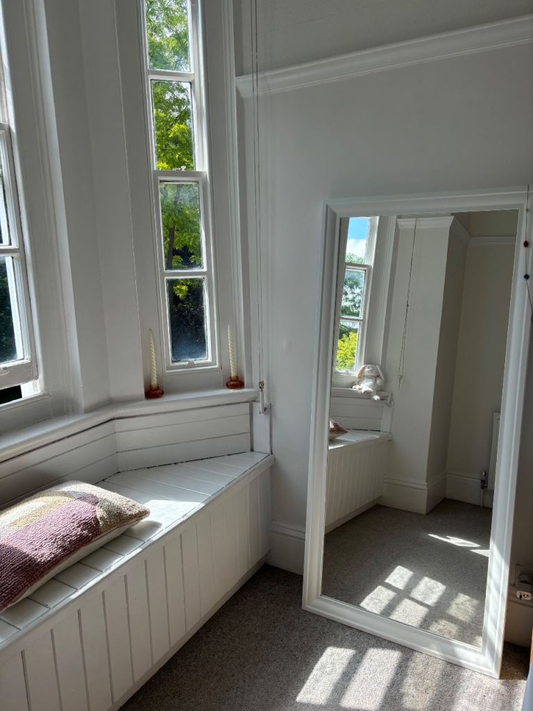 Large White Full-Length Mirror – Excellent Condition