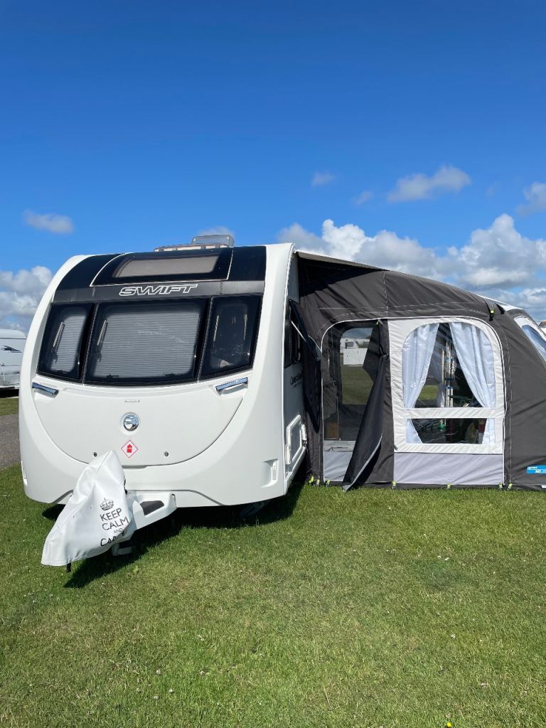 Swift Sprite Highbridge coastline design touring caravan 2018.