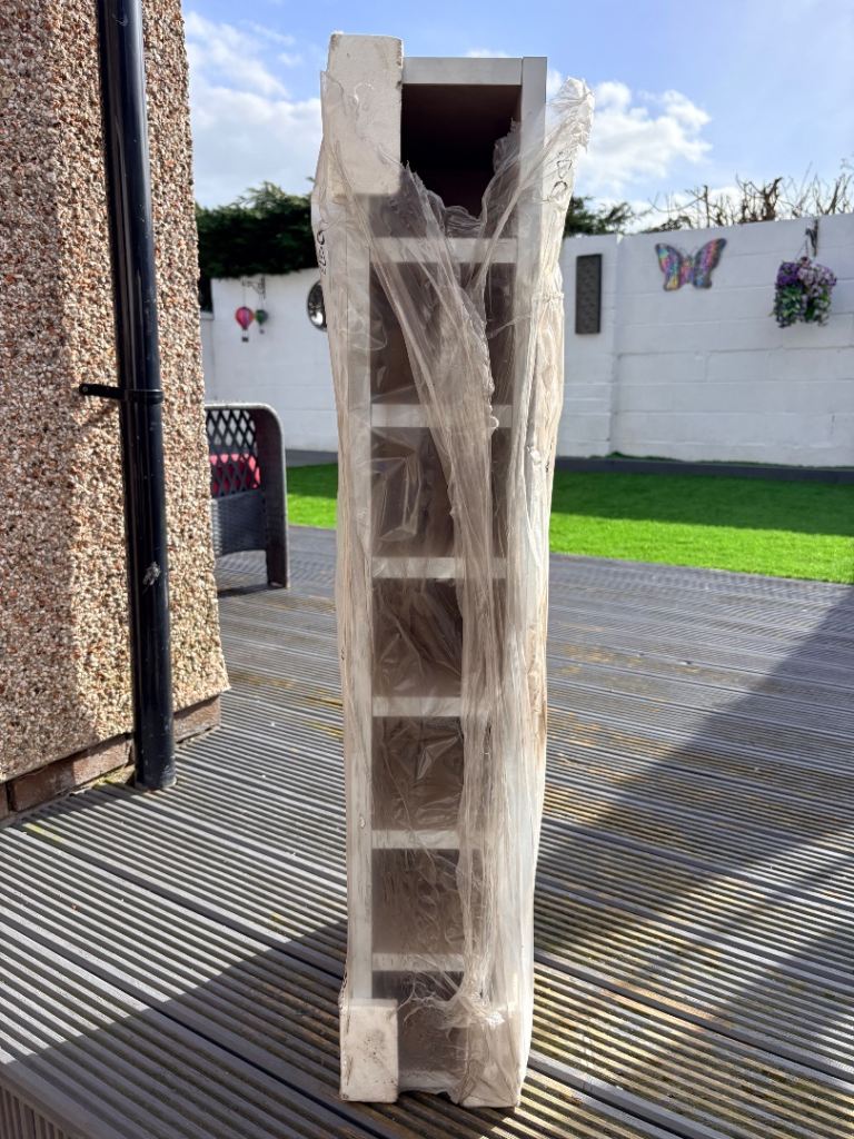 Wine shelving 7 bottle white new