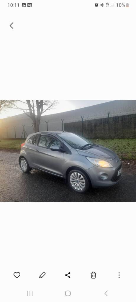 Ford, KA, Hatchback, 2010, Manual, 1242 (cc), 3 doors