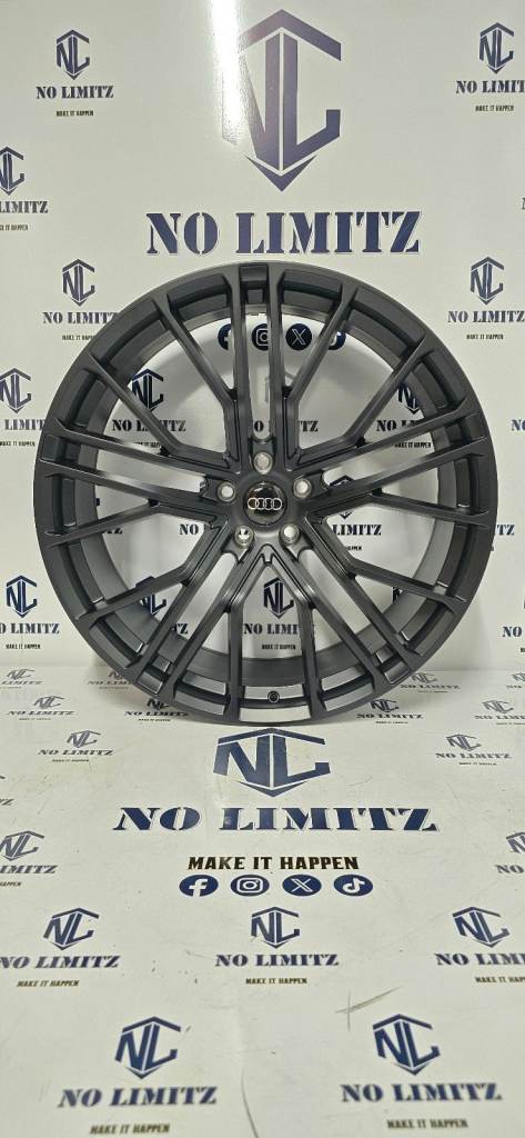 PREMIUM DIVISION BRAND NEW AUDI 22" RSQ8 SQ8 Q8 RS STYLE ALLOY WHEELS 5x112 SATIN BLACK