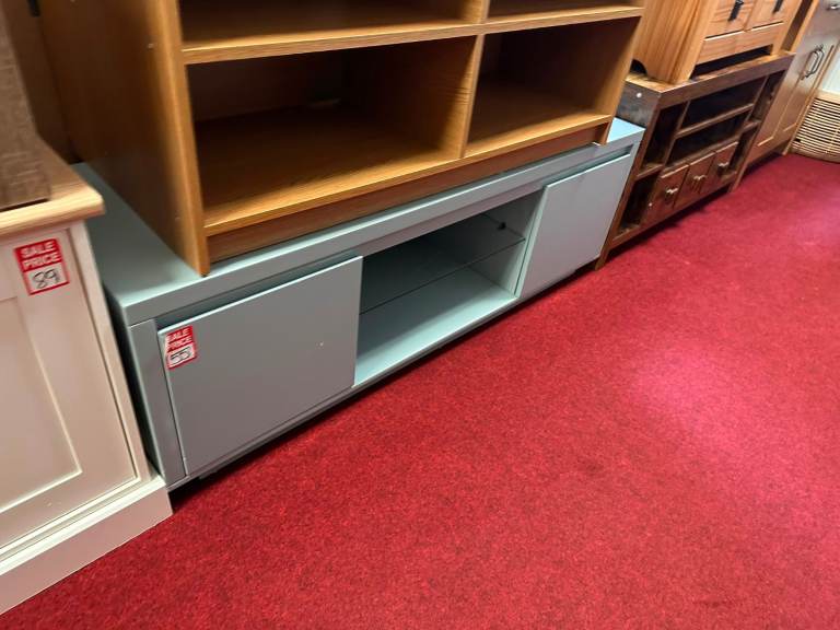 Polar 2 Door Tv unit - Grey Gloss