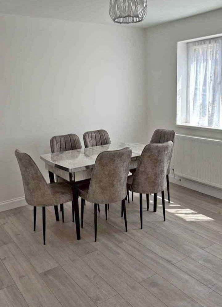 BRAND NEW LUXURIOUS DESIGN ✨ 💥 DINING TABLE WITH SIX CHAIRS AND FOUR CHAIRS ,FREE HOME DELIVERY