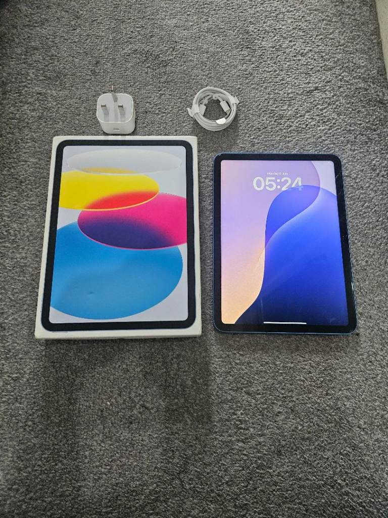 Ipad A16 11th Gen 5g Cellular 100% Batt 128GB Wifi Warranty Blue