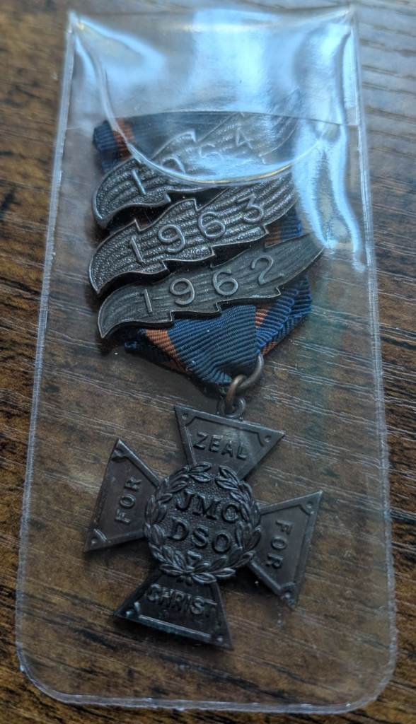 Antique Vintage 1962 to 1964 JMC DSO for Zeal for Christ Methodist Medallion 