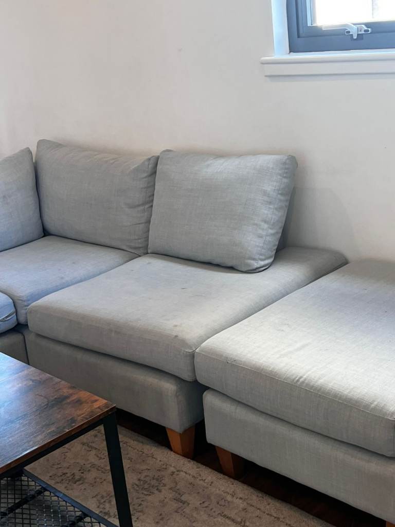 L-Shaped Sofa + Matching Armchair for Sale