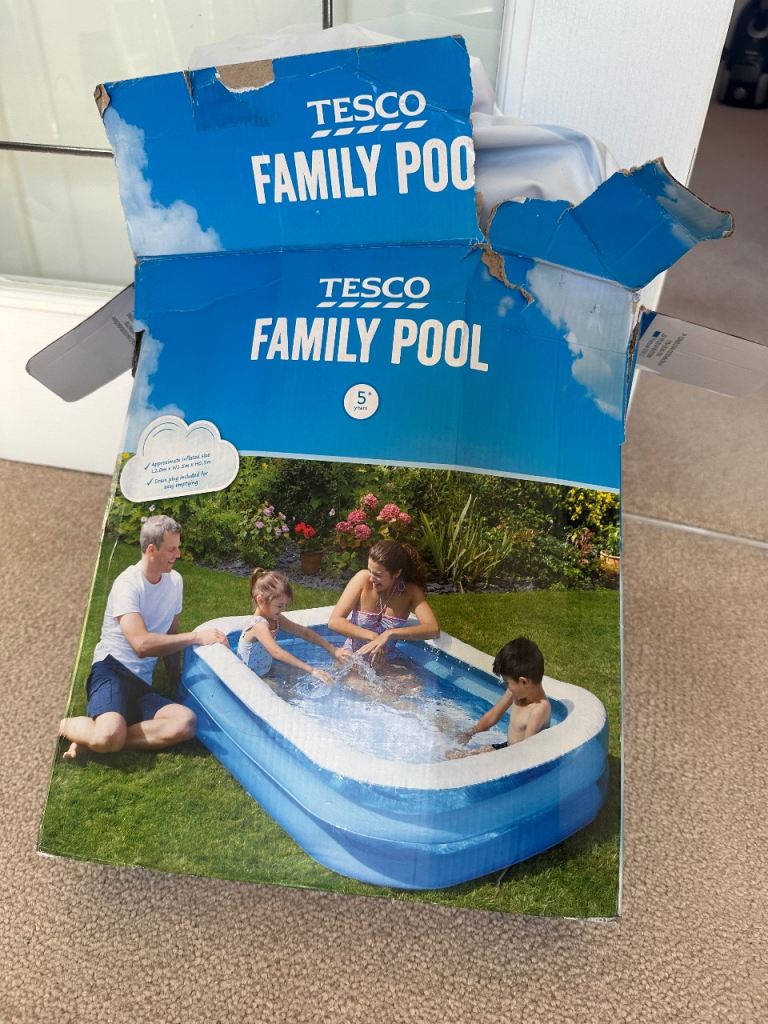 Rectangular Inflatable Swimming Pool Family Paddling Pool 