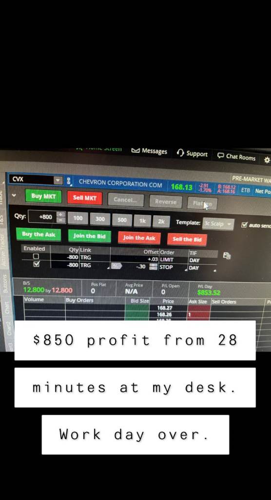 Learn to day-trade 1 on 1 from a professional: Get a new job, change your life.