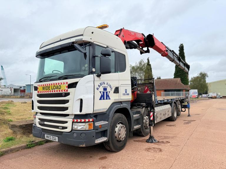 SCANIA G440 2013 (13) SLEEPER CAB, 8X2 REAR LIFT AXLE, DRAWBAR SPEC, 66T CRANE