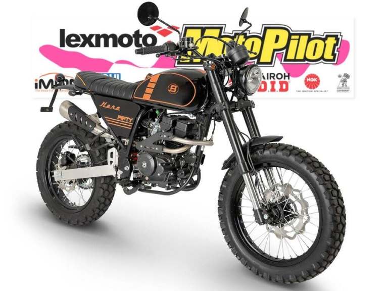 2026 Bluroc Motorcycles HERO 50 CBT READY 50CC SCRAMBLER Motorcycle Petrol Manual