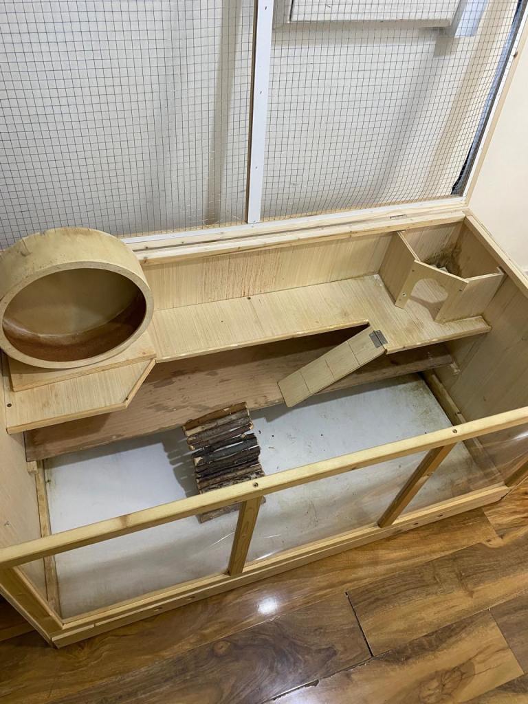 Large 3-Tier Wooden cage For Small Animals