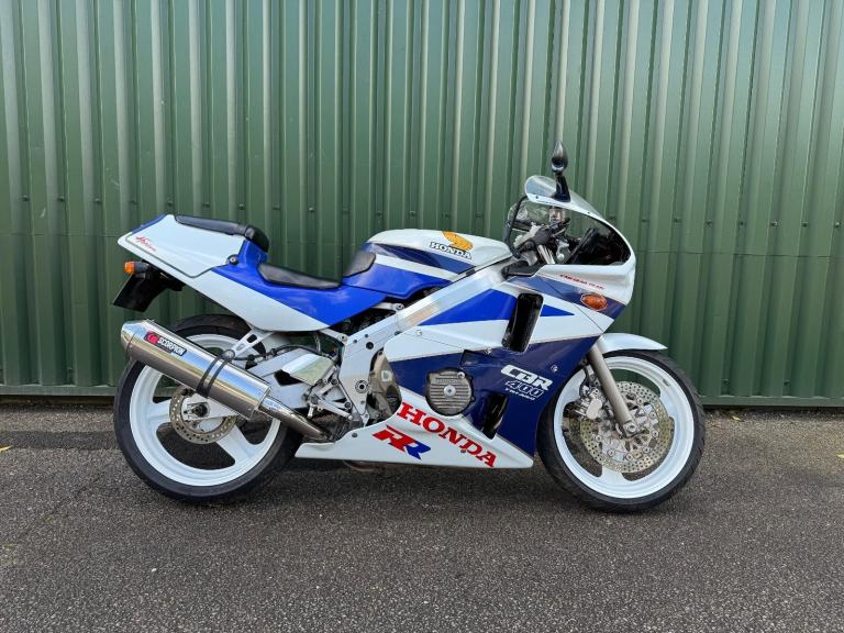 Honda CBR400RR NC23 Tri Arm Blue and White 28k Original Fairings 1988 New MOT