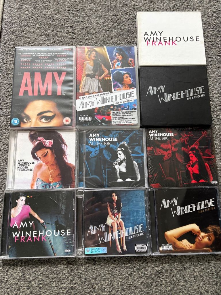 Amy Winehouse CD and DVD collection 