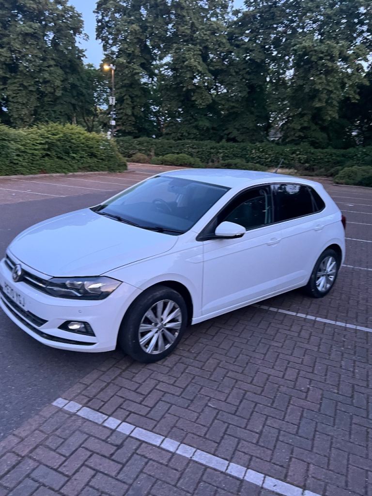 Volkswagen polo white, polo white 1.0 2020