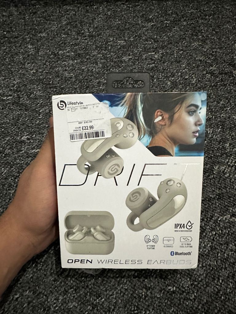 Lifestyle Advanced Drift Open Wireless Earbuds – Brand New (£20.99)