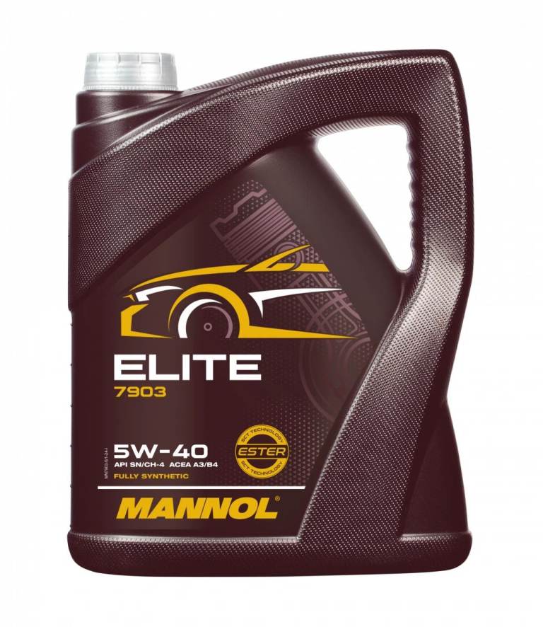 5L MANNOL Elite 5W-40 Fully Synthetic Engine Oil A3/B4 JASO MA2, RN0710, MB 229.5