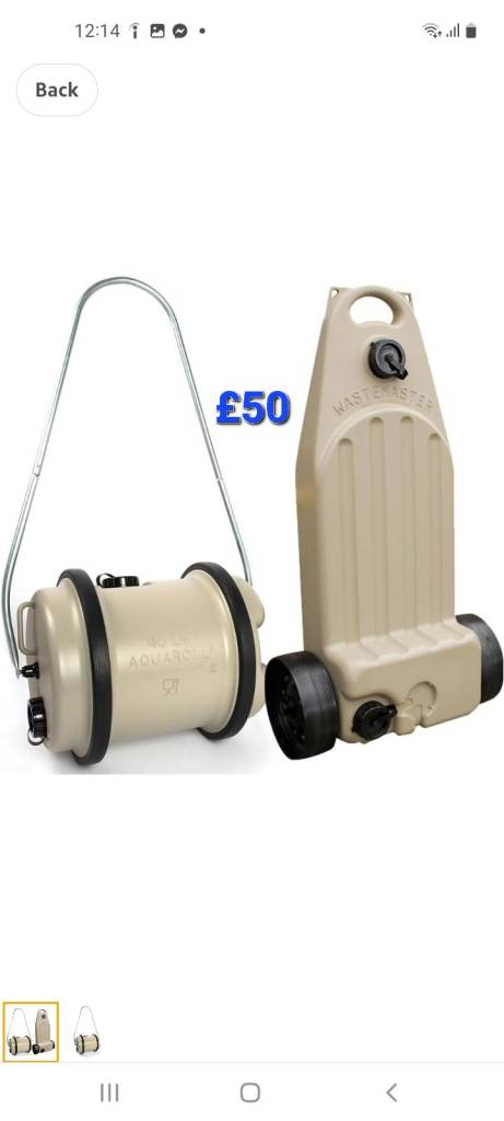 Both water anx waste for touring caravan 