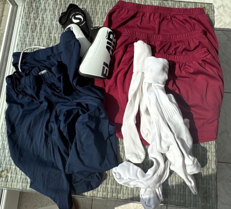 Pe uniform and hockey Kit Bundle - Shorts, Socks & Shin Guards