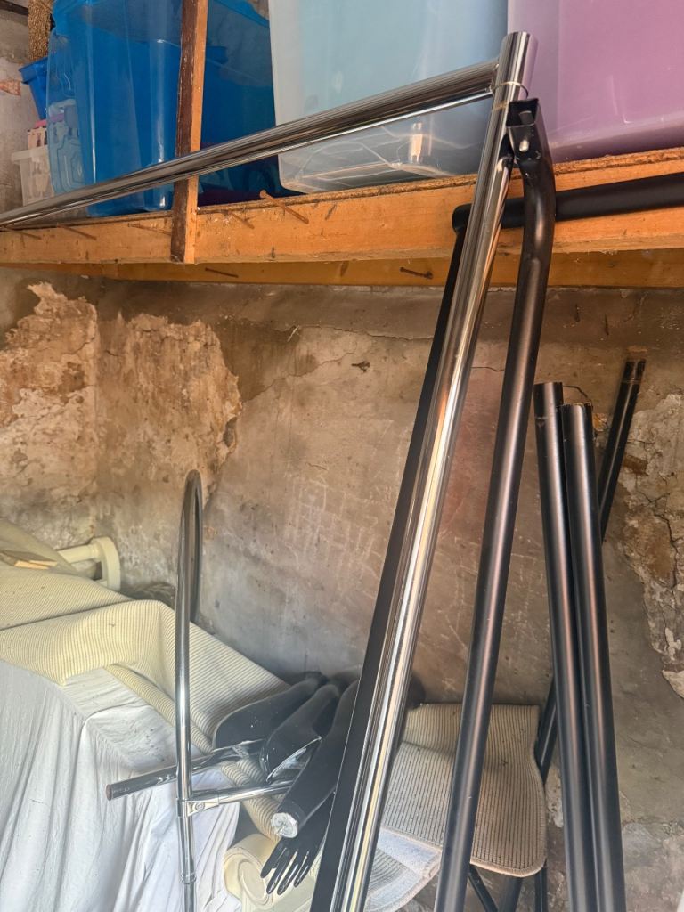 Retail Shop Clothing Rails - Good Condition