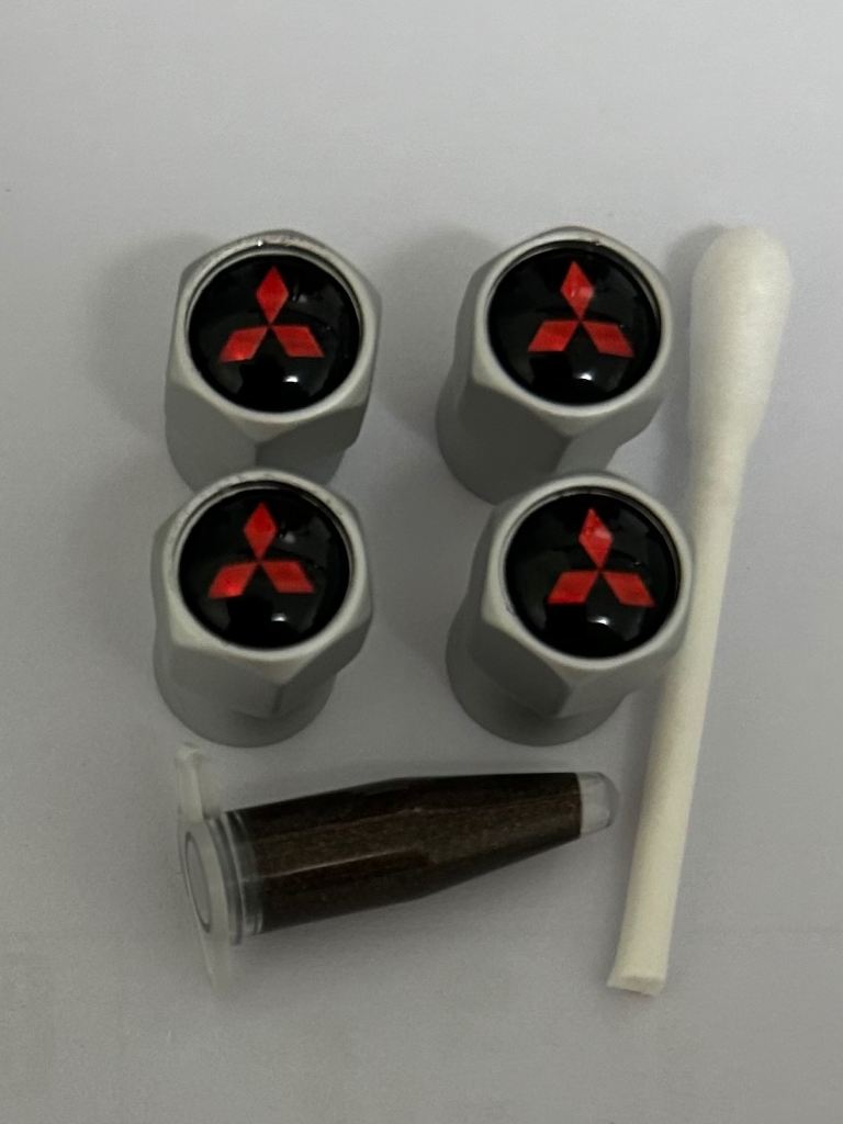 Mitsubishi Tyre valve caps with grease 