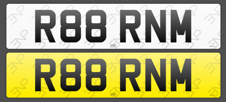 Sale of number plate - R88 RNM - Sale of number plate