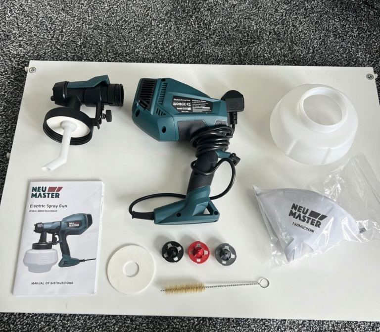 NEU MASTER Upgraded Paint Sprayer - Fence Paint Sprayers [500W/1200ml/4 Nozzles/3 Patterns]
