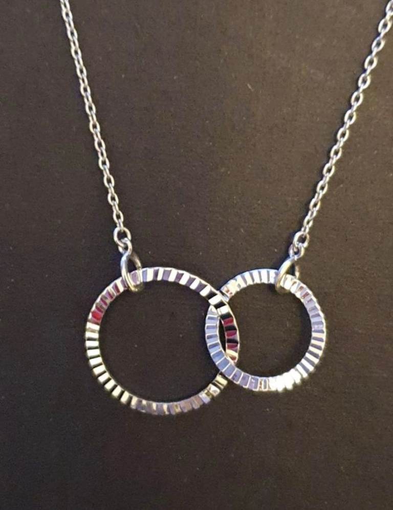 £8 Each Inter loops Sterling silver 925 diamond Cut 18 inch Chain Necklaces New 