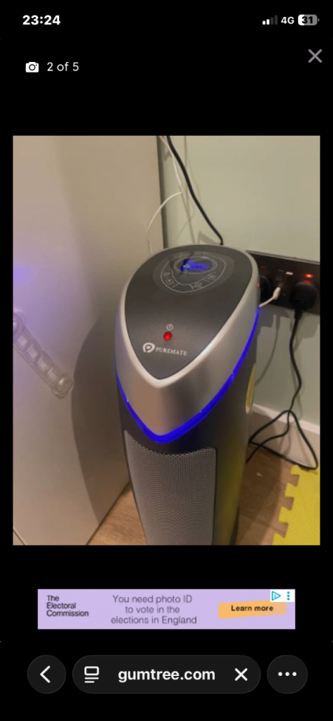 Puremate Air Purifier – Good Condition