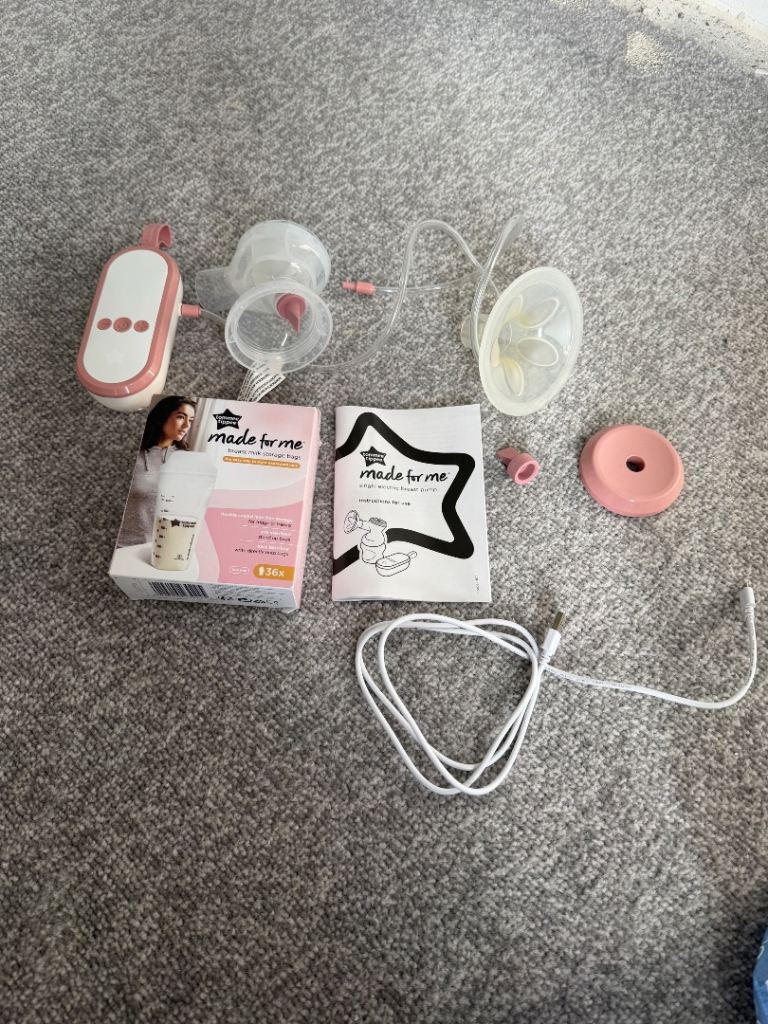 Tommee Tippee Made for Me Single Electric Nursing Pump with Milk Storage Bags