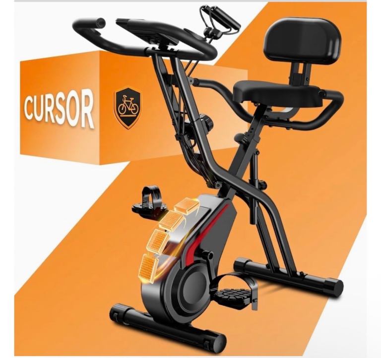 Brand New Boxed Cursor Fitness 5-in-1 Foldable Exercise Bike – Mini Gym!