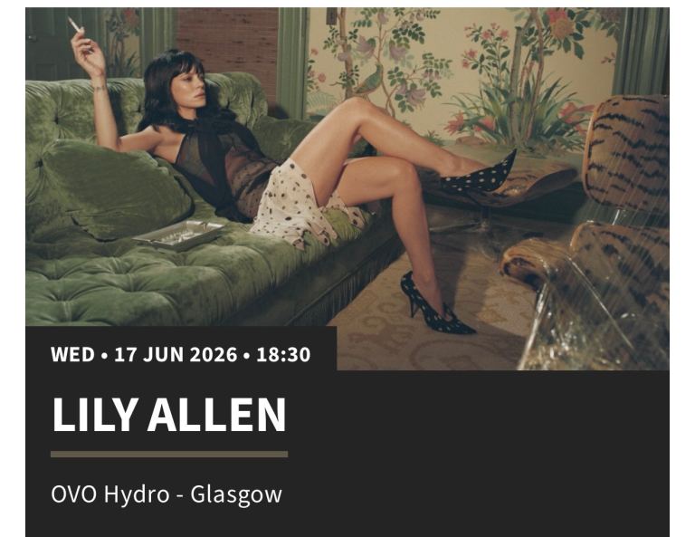 Lily Allen OVO hydro Glasgow June 17th