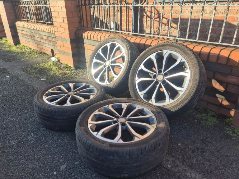 🌟Vw 18 inch alloy wheels 5x112 with TYRES GOLF CADDY PASSAT AUDI 