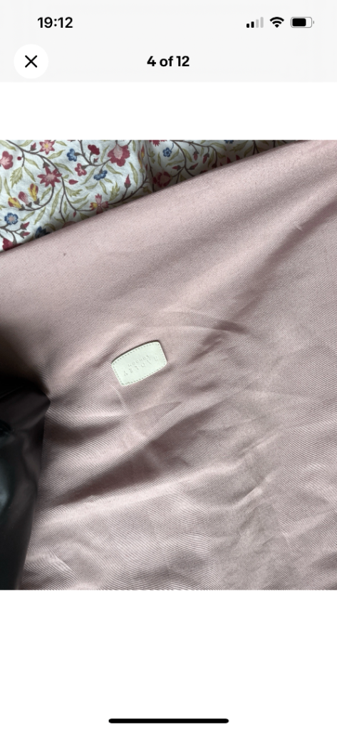 Radley London Black Leather Bag With Removable Shoulder Strap + Dust Bag