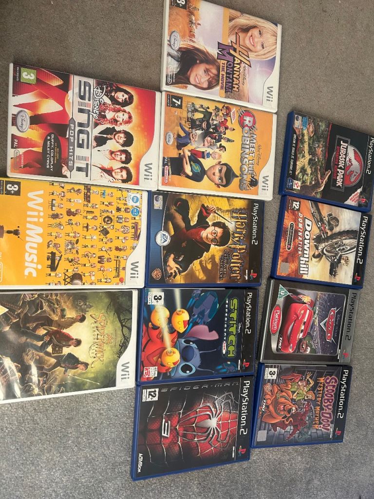 Job Lot of Wii and PlayStation 2 Games – Good Condition