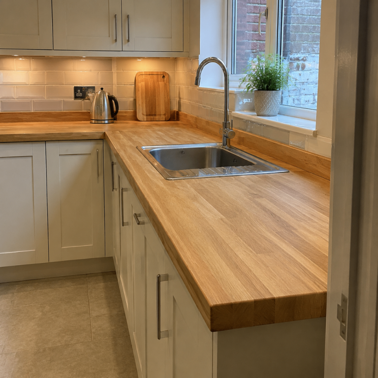 New Solid Oak Kitchen Worktops 