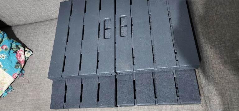 Folding plastic crate large size new